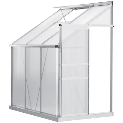 Walkin Garden Polycarbonate Greenhouse Kit With Adjustable Vent Clear HeavyDuty Outdoor Plant Grow  8