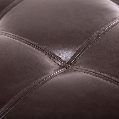 51 Tufted Top Storage Ottoman Bench  Large PU Leather Organizer Chair  Footstool With Ample Space 4