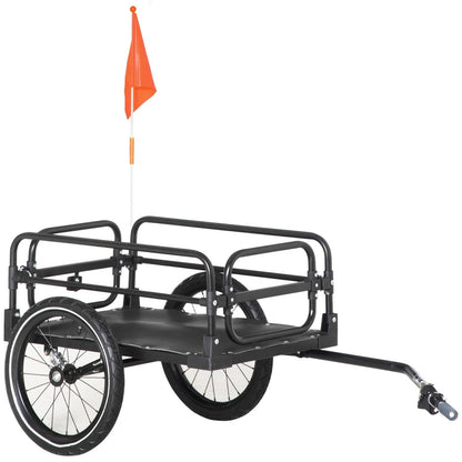 HeavyDuty Bike Cargo Trailer 16 Big Wheels W Suspension  Bike Wagon For Hauling  Transport 7