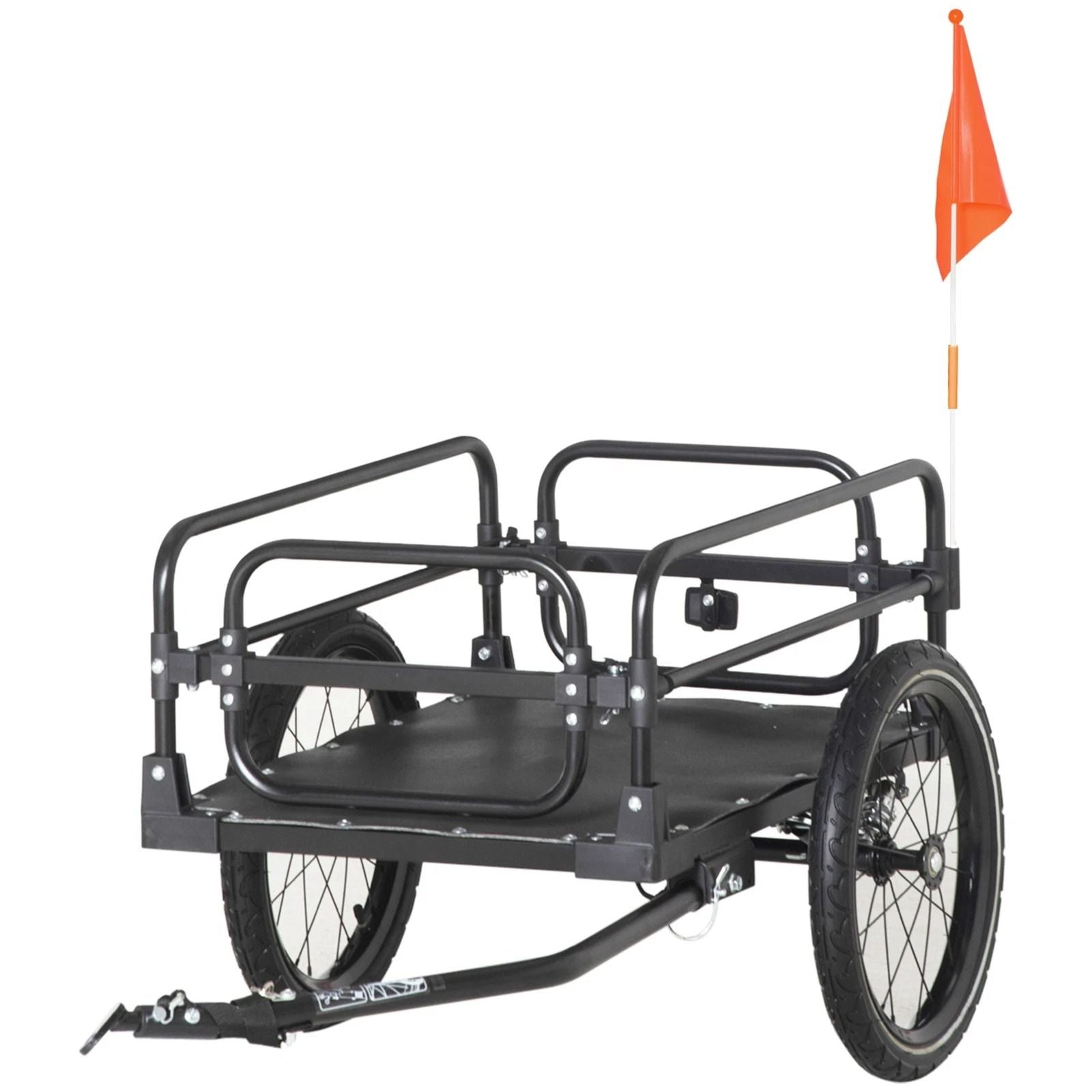 HeavyDuty Bike Cargo Trailer 16 Big Wheels W Suspension  Bike Wagon For Hauling  Transport 6