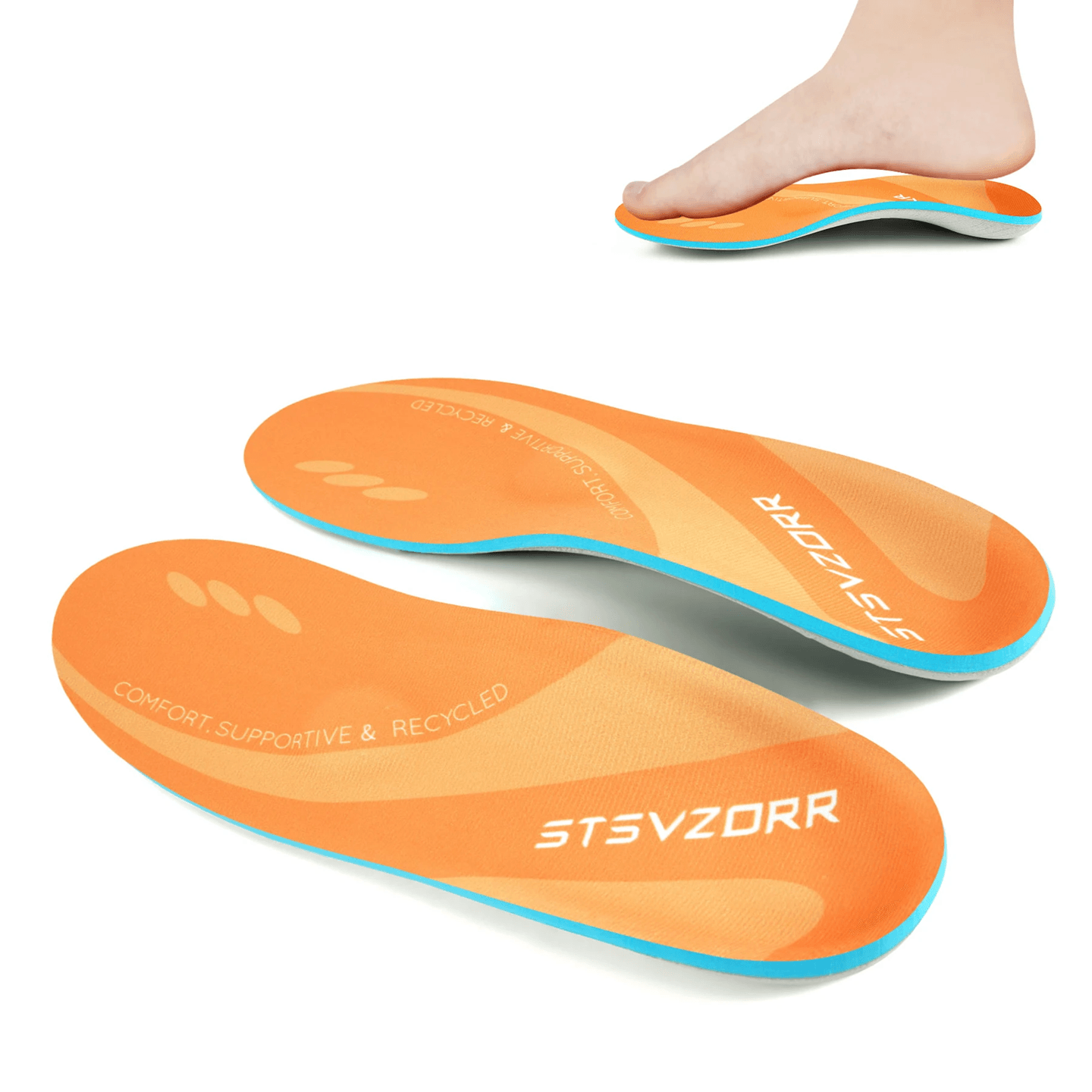 Orthopedic Arch Support Insoles For Plantar Fasciitis Relief  Flat Feet Comfort 4
