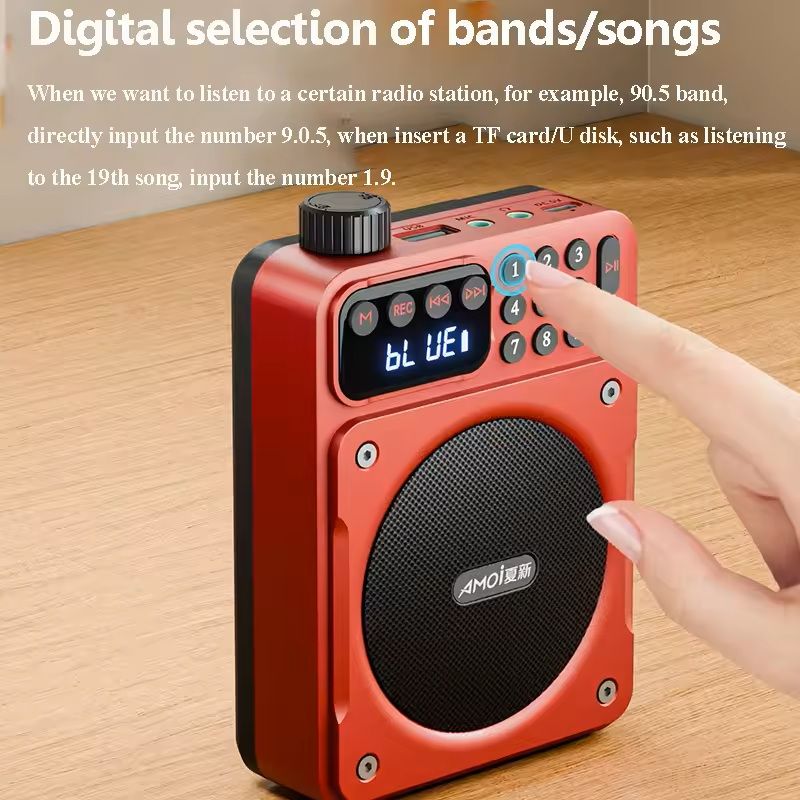 Mini Digital FM Radio With Bluetooth Speaker And USB TF Card Playback 2