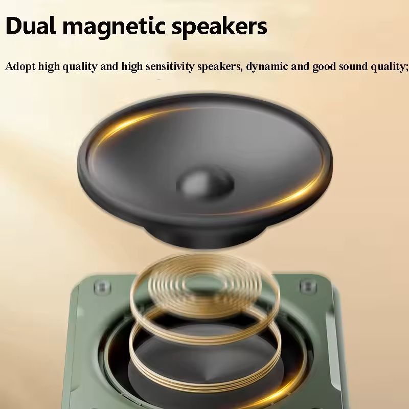 Mini Digital FM Radio With Bluetooth Speaker And USB TF Card Playback 4