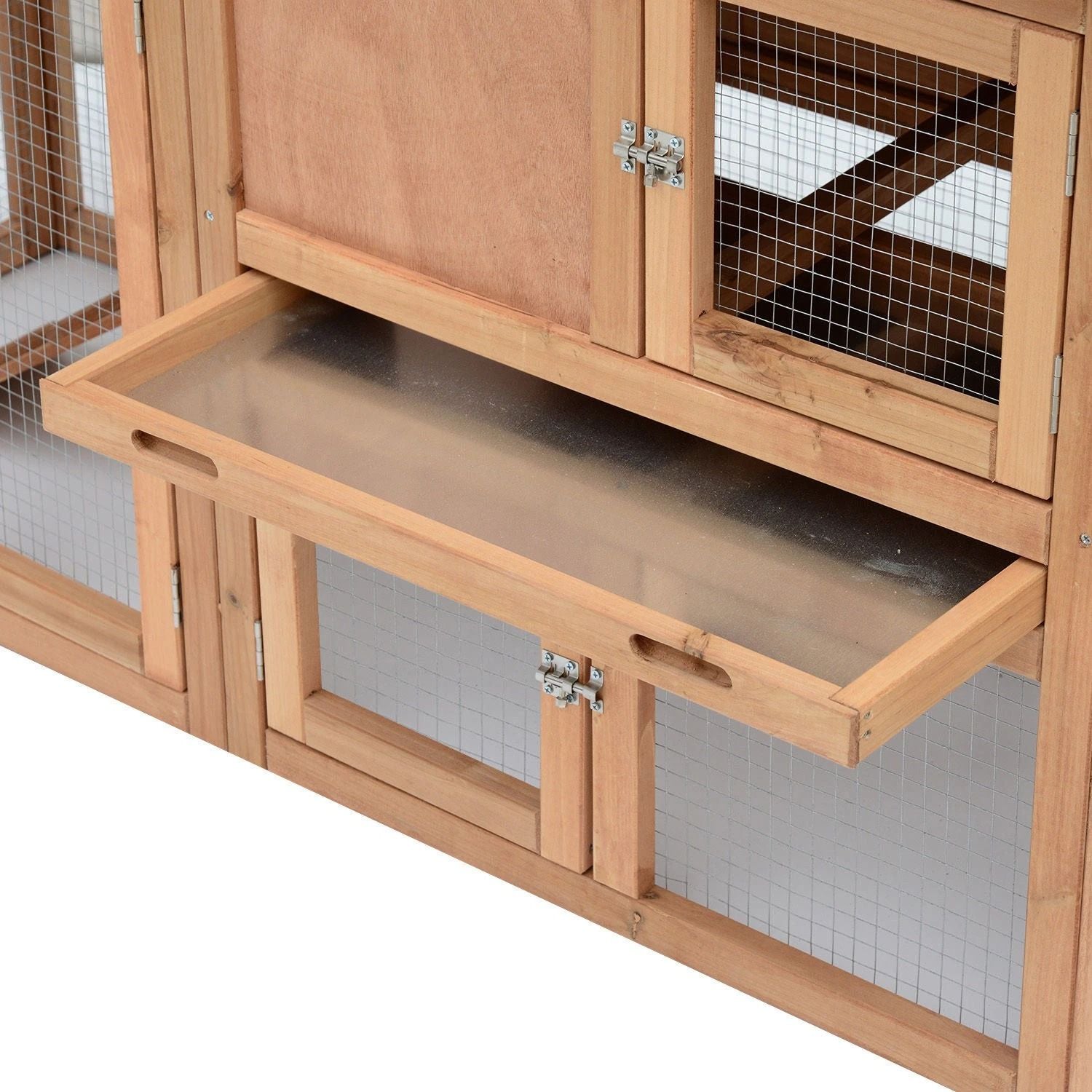 Large Wooden Chicken Coop With Nesting Box  Run Spacious Backyard Hen House For Poultry 6