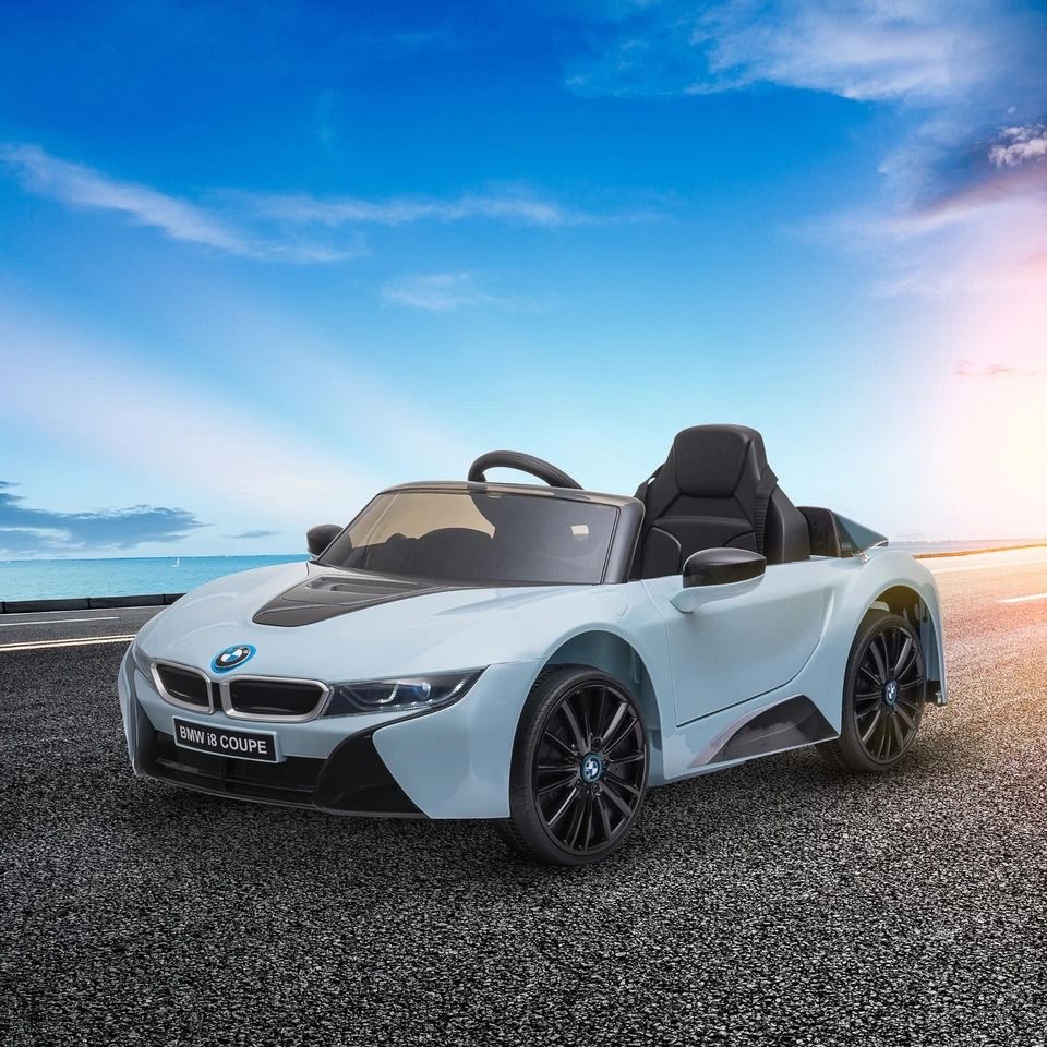 Licensed BMW I8 Coupe Electric Kids RideOn Car  6V BatteryPowered Toy Car In Blue For Ages 38 4