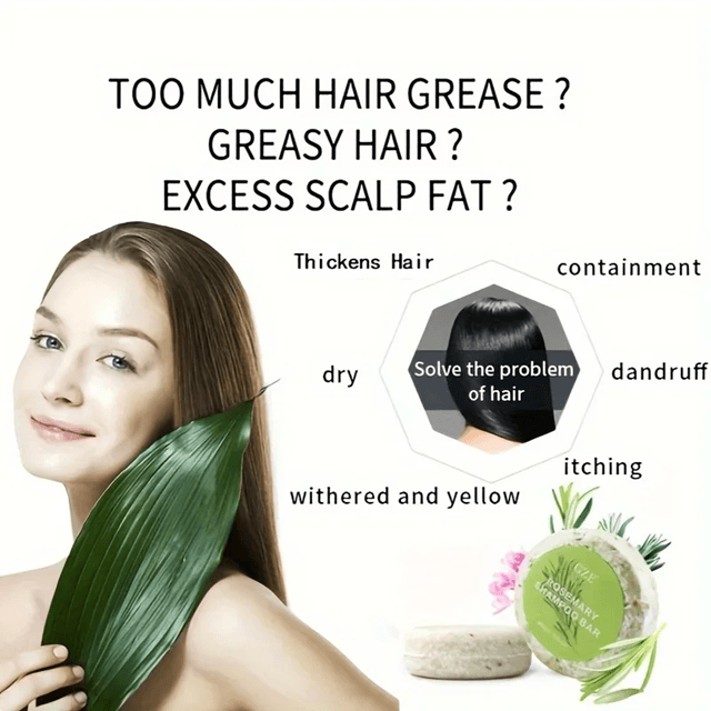 Rosemary Hair Strengthening Shampoo Bar  Nourishes And Revives Weak Hair Naturally 3