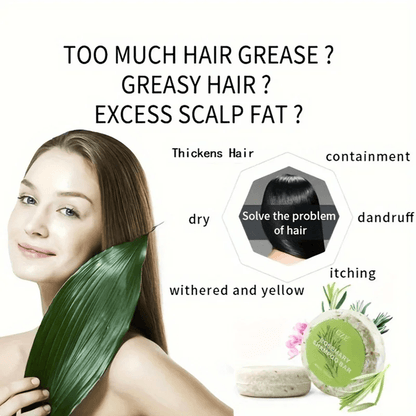 Rosemary Hair Strengthening Shampoo Bar  Nourishes And Revives Weak Hair Naturally 3