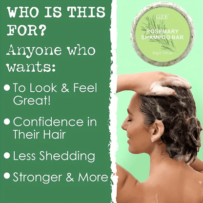 Rosemary Hair Strengthening Shampoo Bar  Nourishes And Revives Weak Hair Naturally 4