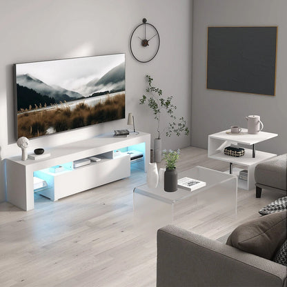 32 Long Acrylic End Side Table  Modern Waterfall Living Room Table For Indoor  Outdoor Use 4