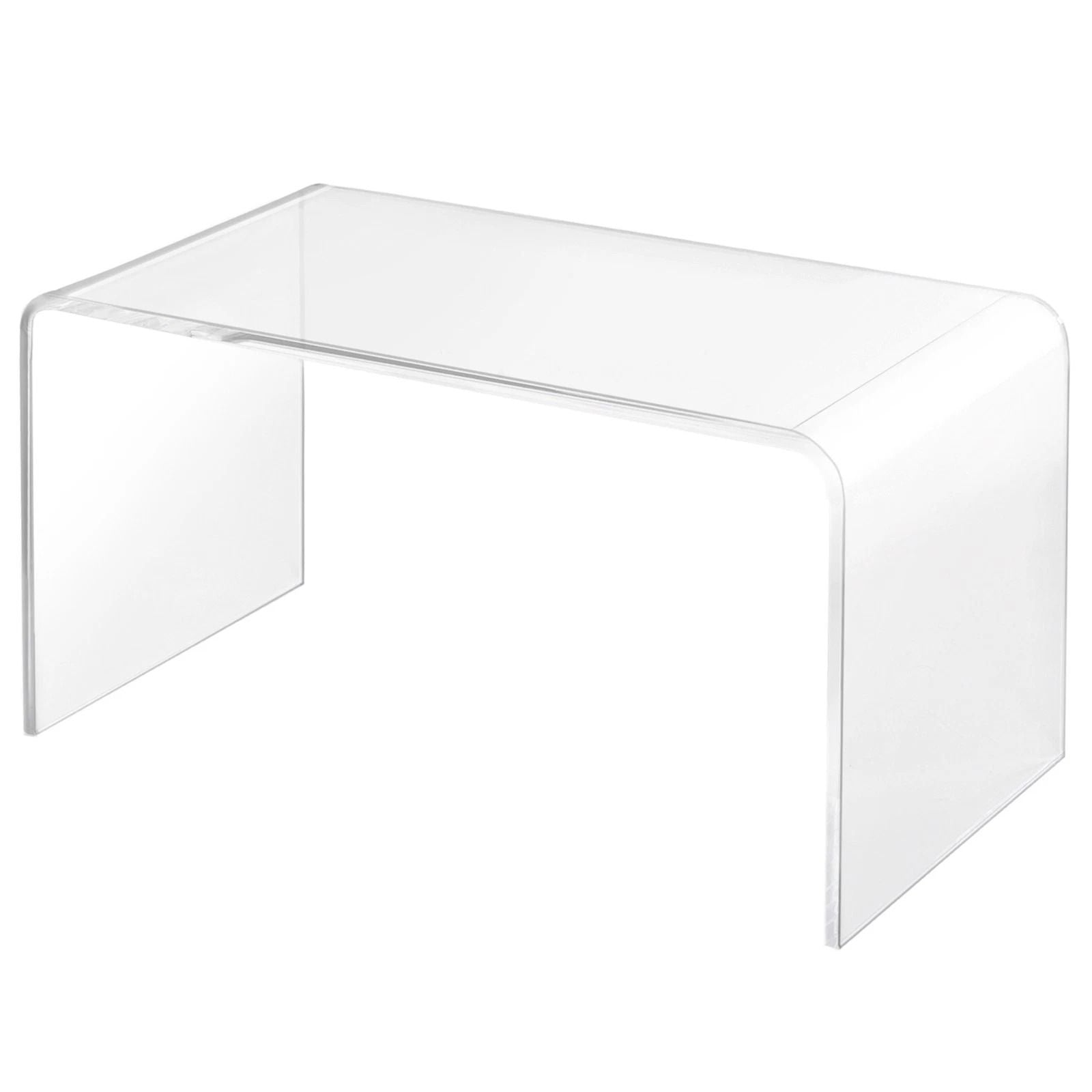 32 Long Acrylic End Side Table  Modern Waterfall Living Room Table For Indoor  Outdoor Use 5