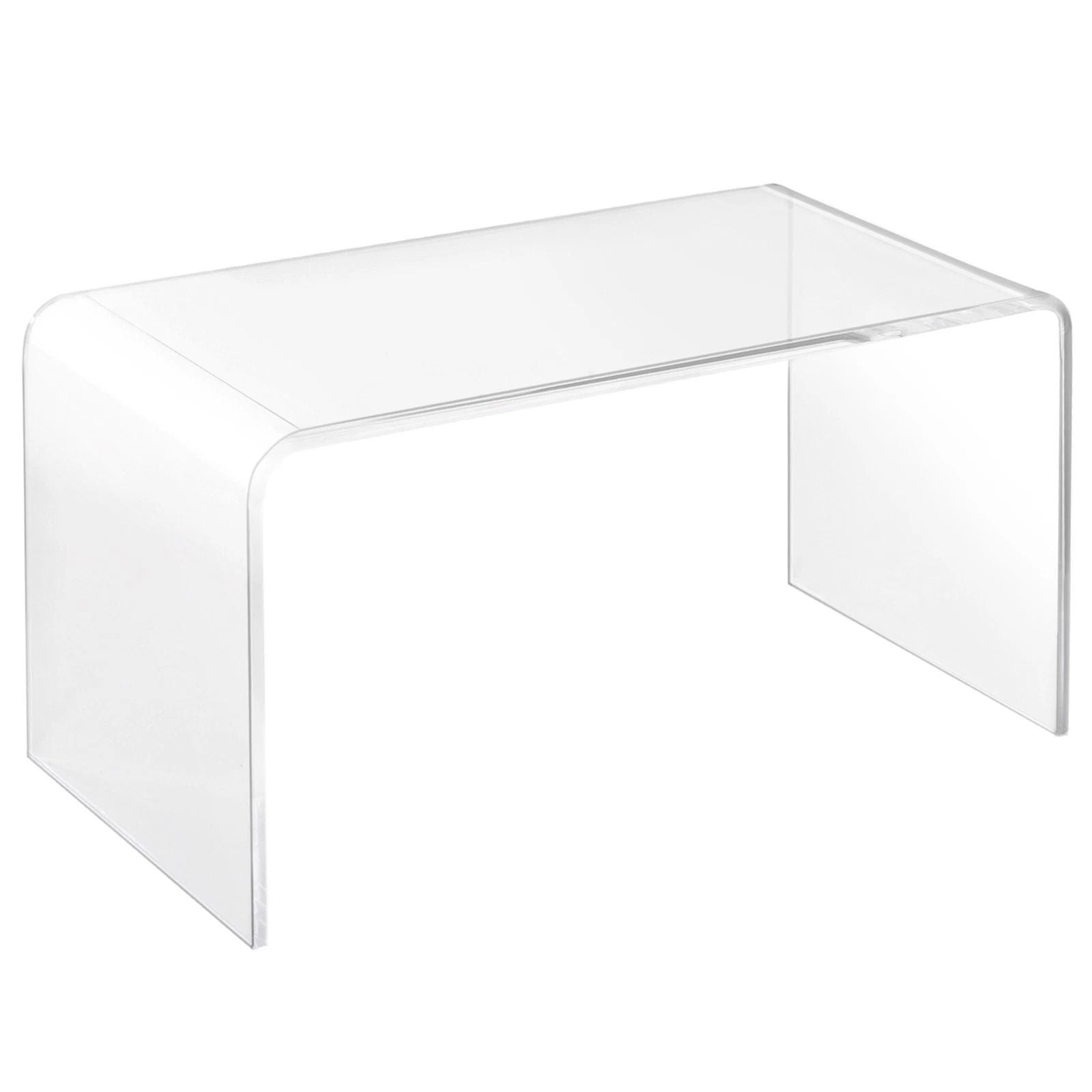 32 Long Acrylic End Side Table  Modern Waterfall Living Room Table For Indoor  Outdoor Use 1