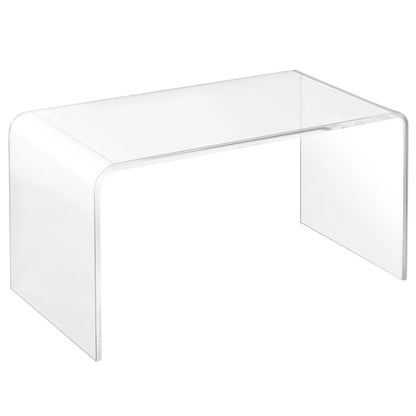 32 Long Acrylic End Side Table  Modern Waterfall Living Room Table For Indoor  Outdoor Use 1