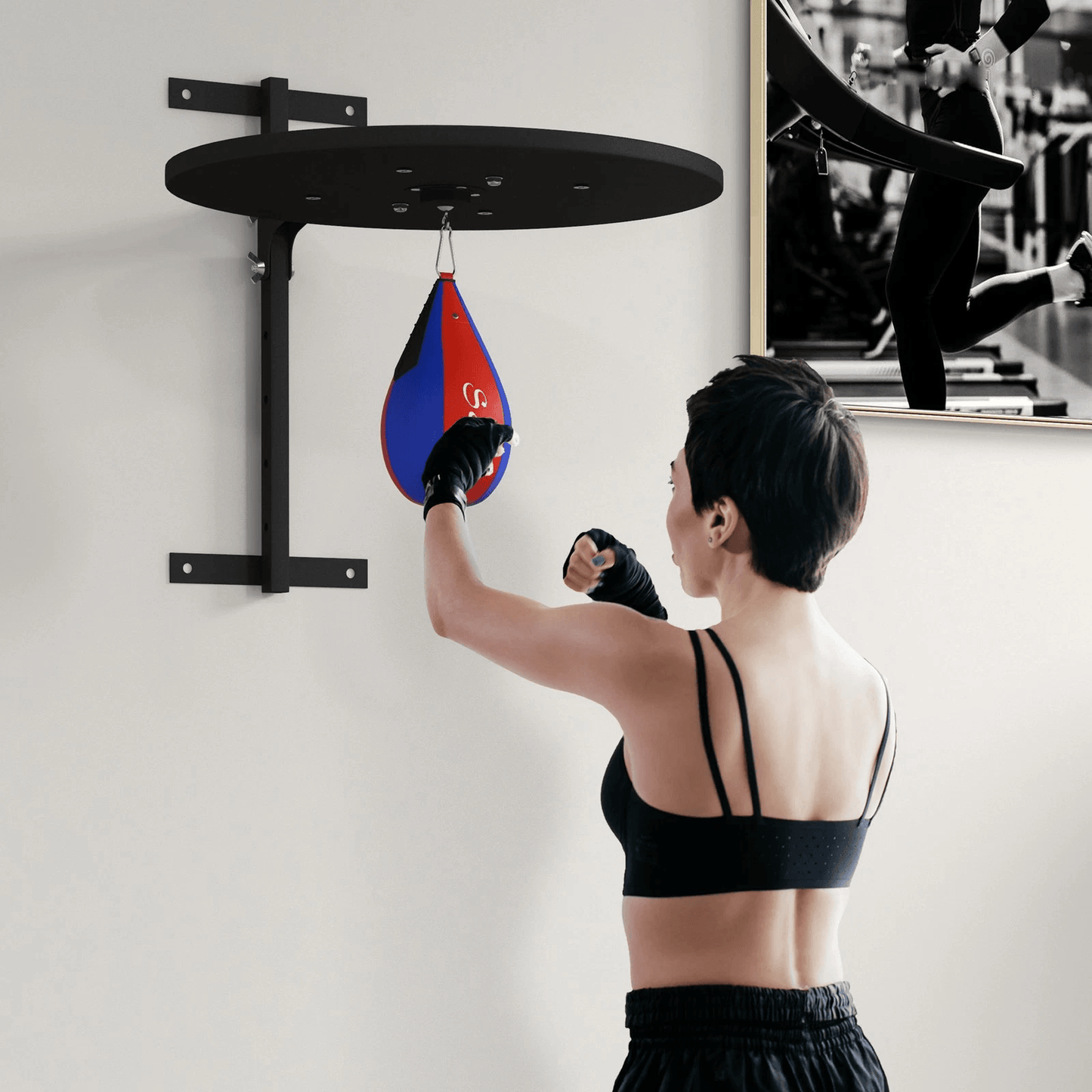Height Adjustable Soozier Wall Mounted Speed Bag Platform Heavy Duty Boxing Speedball Platform For  1