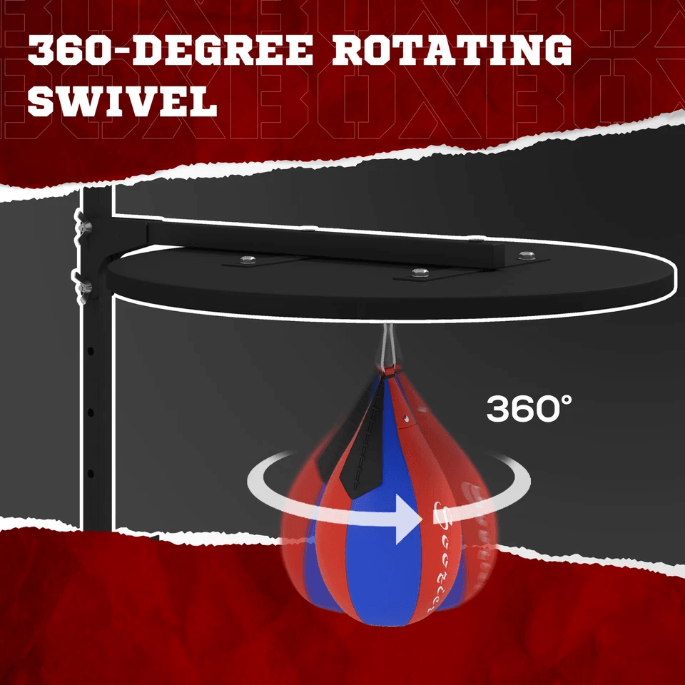 Height Adjustable Soozier Wall Mounted Speed Bag Platform Heavy Duty Boxing Speedball Platform For  4