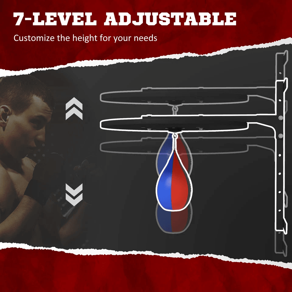 Height Adjustable Soozier Wall Mounted Speed Bag Platform Heavy Duty Boxing Speedball Platform For  6