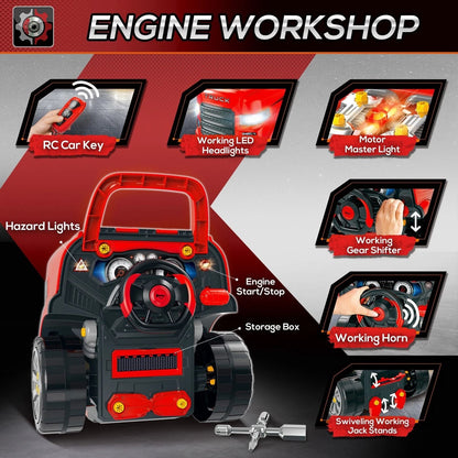Kids Truck Engine Toy Set Educational Car Maintenance Play For Ages 35 Years 6