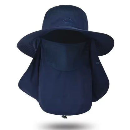 Quick Dry UV Protection Fisherman Hat With Face And Neck Cover 2
