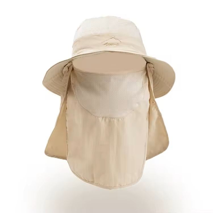 Quick Dry UV Protection Fisherman Hat With Face And Neck Cover 14
