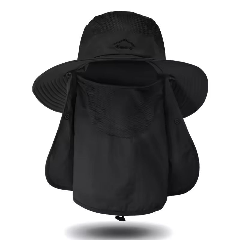 Quick Dry UV Protection Fisherman Hat With Face And Neck Cover 8