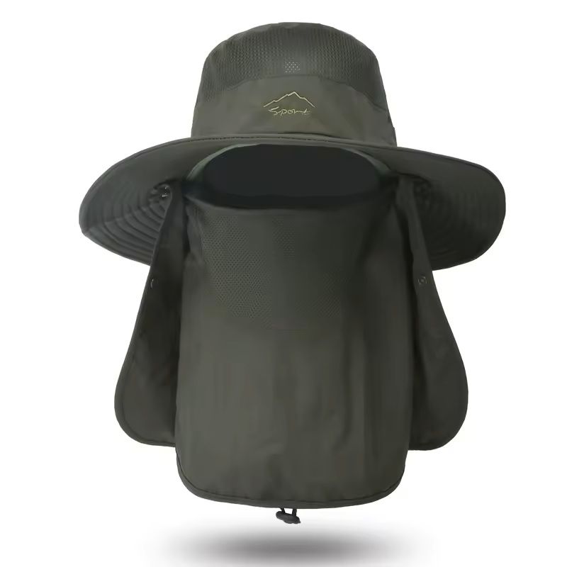 Quick Dry UV Protection Fisherman Hat With Face And Neck Cover 9