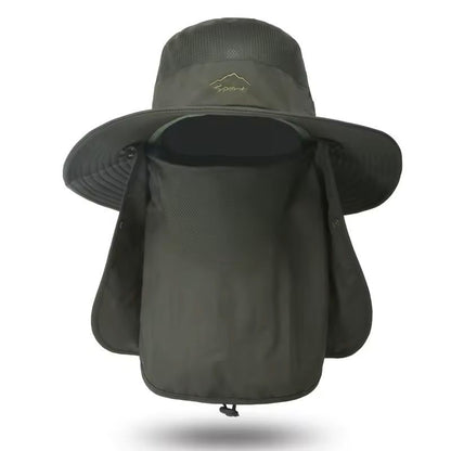 Quick Dry UV Protection Fisherman Hat With Face And Neck Cover 9