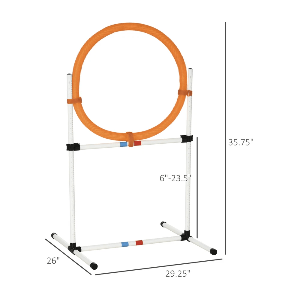 Outdoor Dog Obstacle Training Agility Equipment Tire Jump Ring  Hurdle Bar 2