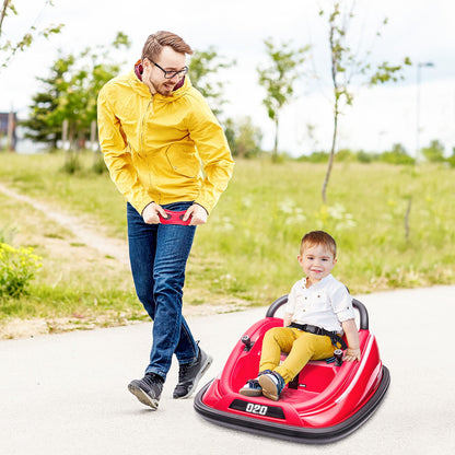 Aosom 12V Kids Bumper Car  360 Spinning RideOn Toy With Parent Remote Control  Safety Belt 3