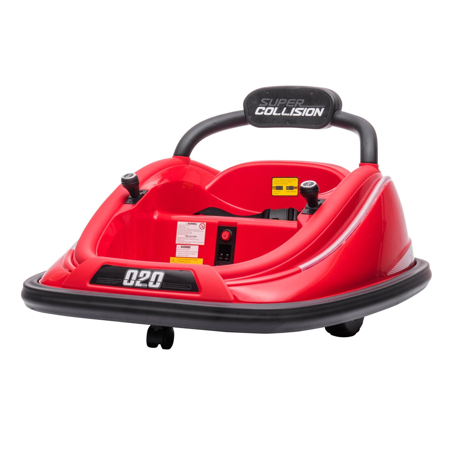 Aosom 12V Kids Bumper Car  360 Spinning RideOn Toy With Parent Remote Control  Safety Belt 6