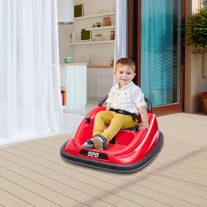 Aosom 12V Kids Bumper Car  360 Spinning RideOn Toy With Parent Remote Control  Safety Belt 7