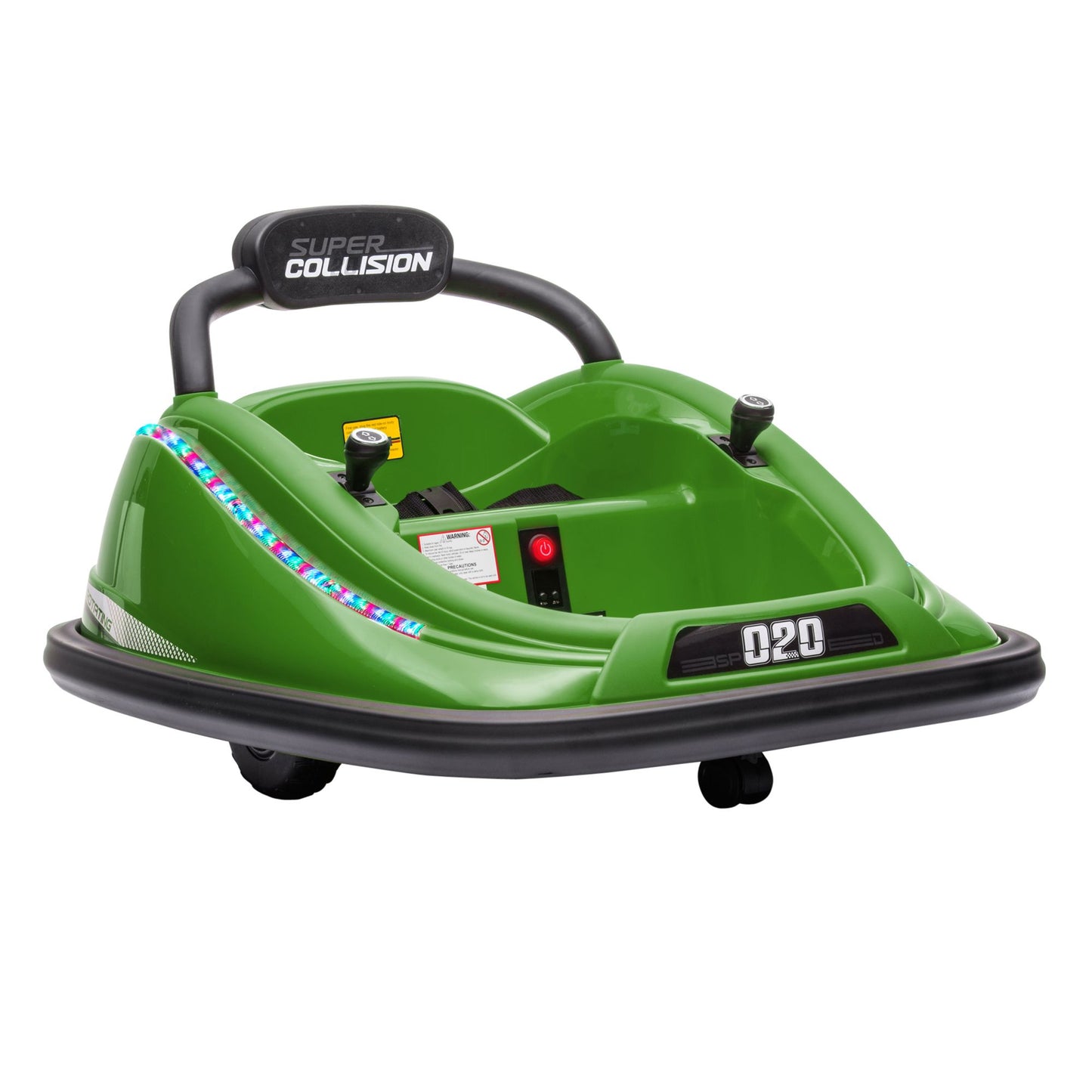 Aosom 12V Kids Bumper Car  360 Spinning RideOn Toy With Parent Remote Control  Safety Belt 11