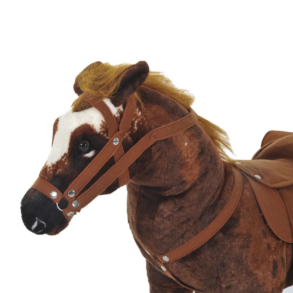 Plush Ride On Horse For Girls  Boys Interactive Toy  Perfect Gift 2