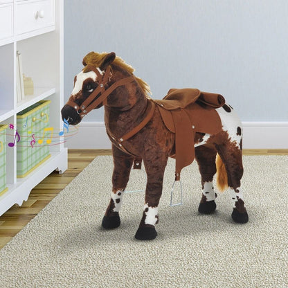 Plush Ride On Horse For Girls  Boys Interactive Toy  Perfect Gift 1