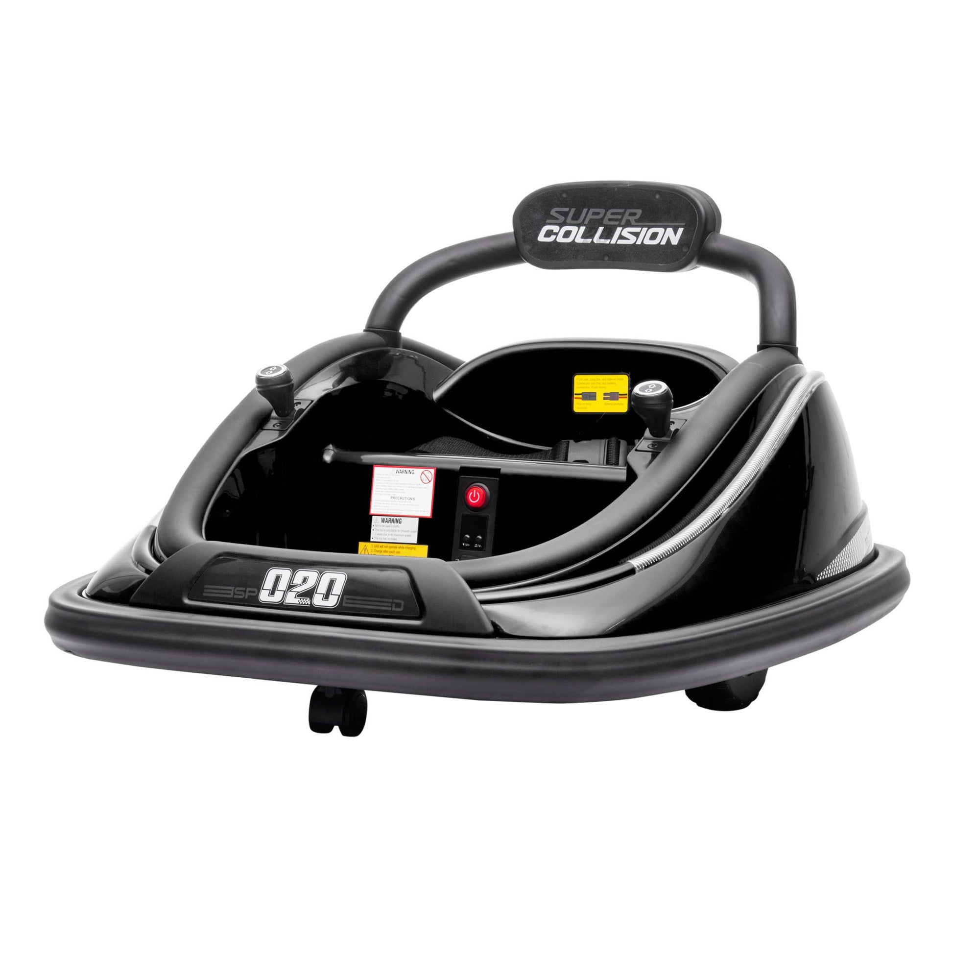 Aosom 12V Kids Bumper Car  360 Spinning RideOn Toy With Parent Remote Control  Safety Belt 27