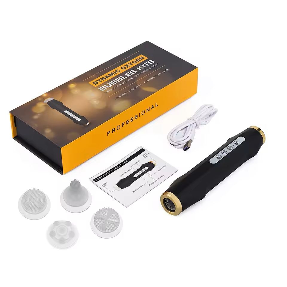 7Color Oxygen Bubble Pen Facial Skin Care Device 6