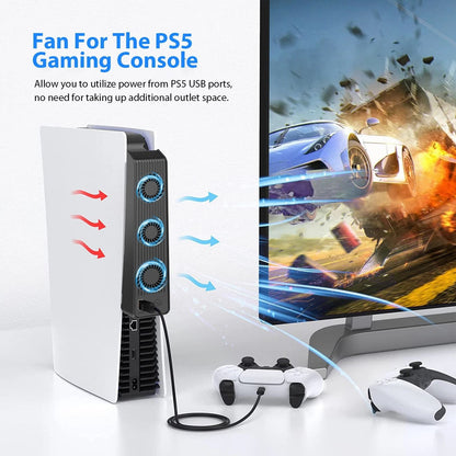 PS5 Cooling Fan External Cooler Game Accessories For PlayStation 5 Host Console 1