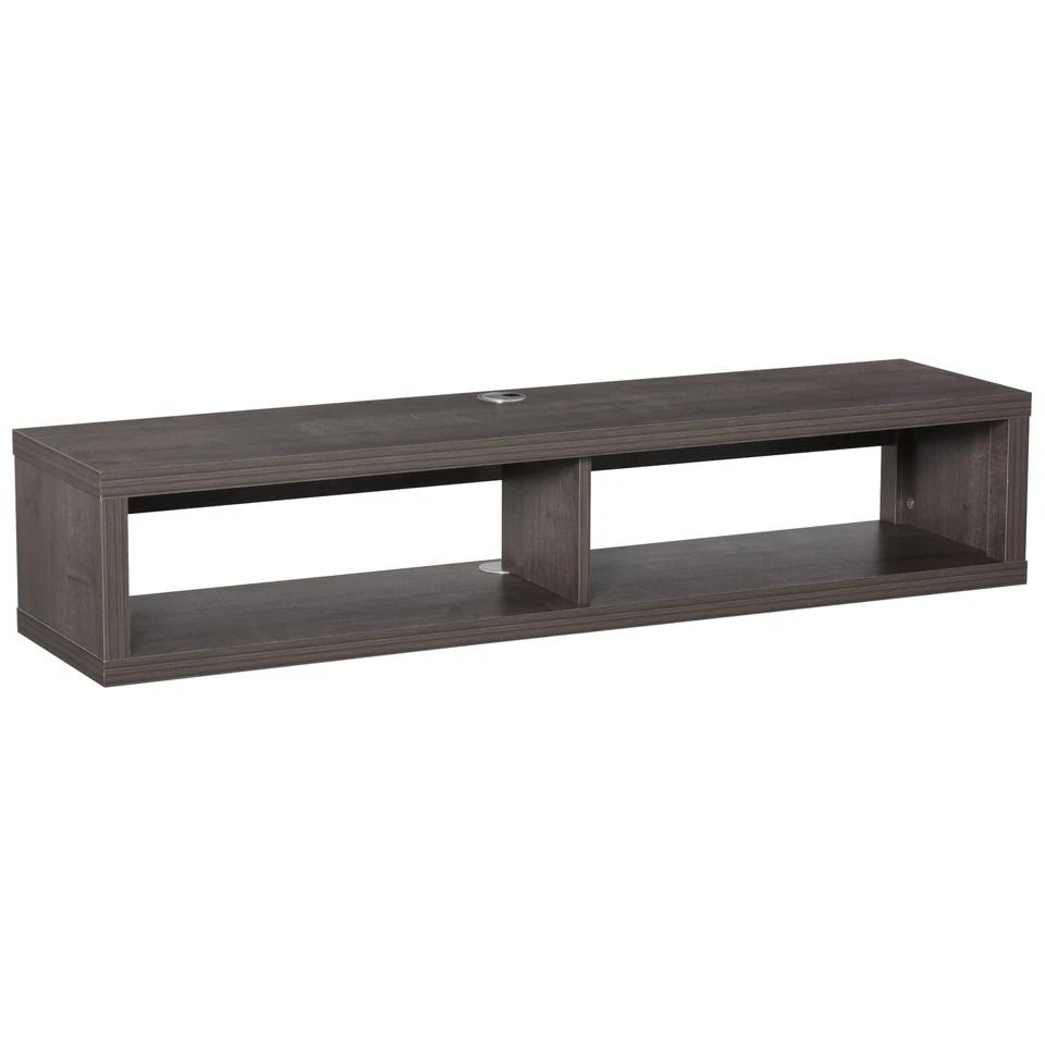Dark Grey Floating TV Stand Entertainment Center Unit  Wall Mount Media Console With Storage For 50 7