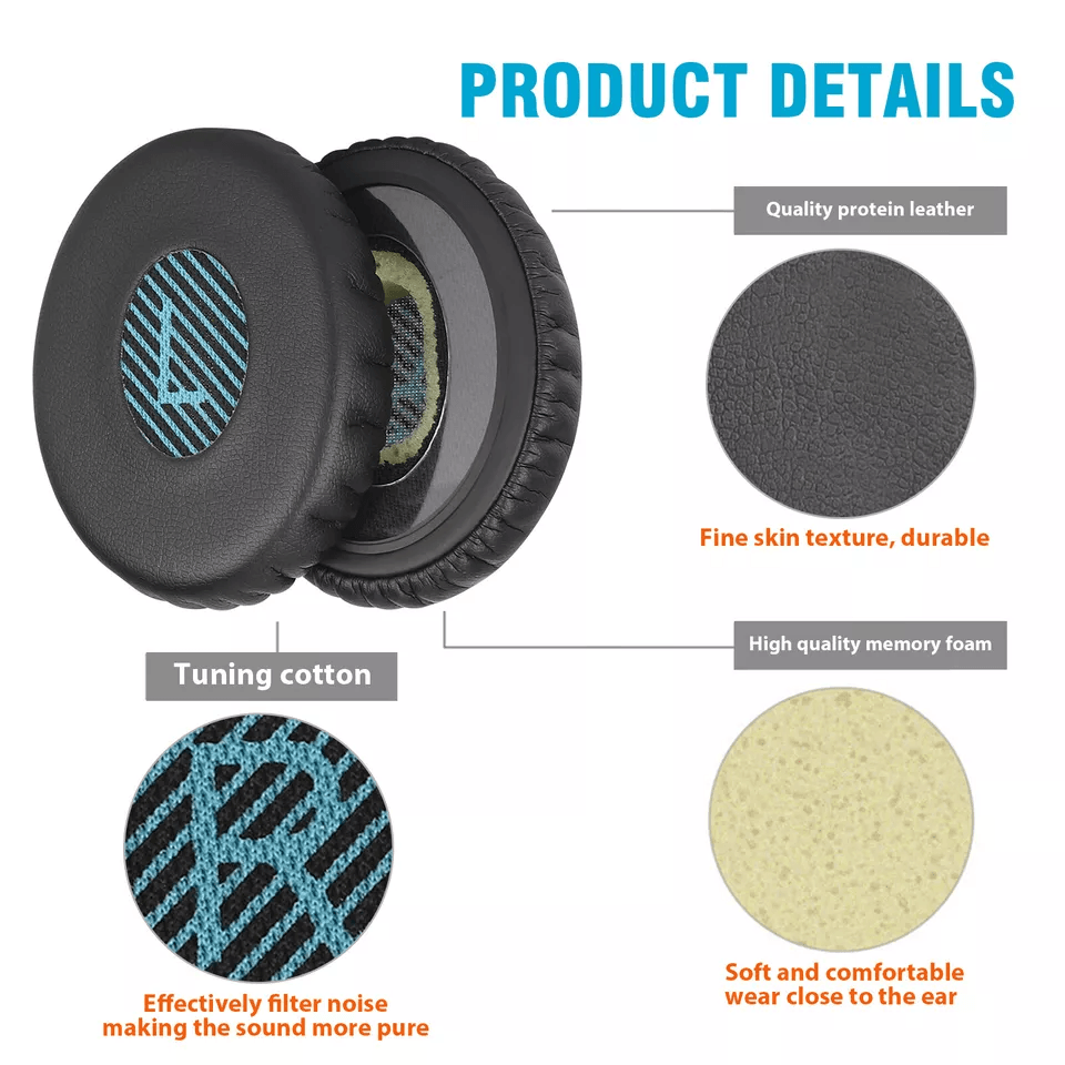 Premium Ear Pads Foam For BOSE Soundlink OnEar Headphones Replacement Soft Cushions For Superior Co 4
