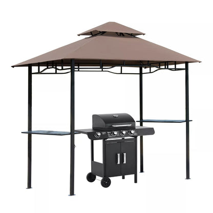 8Foot Backyard BBQ Grill Canopy Cover  TwoLayered Smoke Vent Design For Ultimate Shade  Ventilation 6