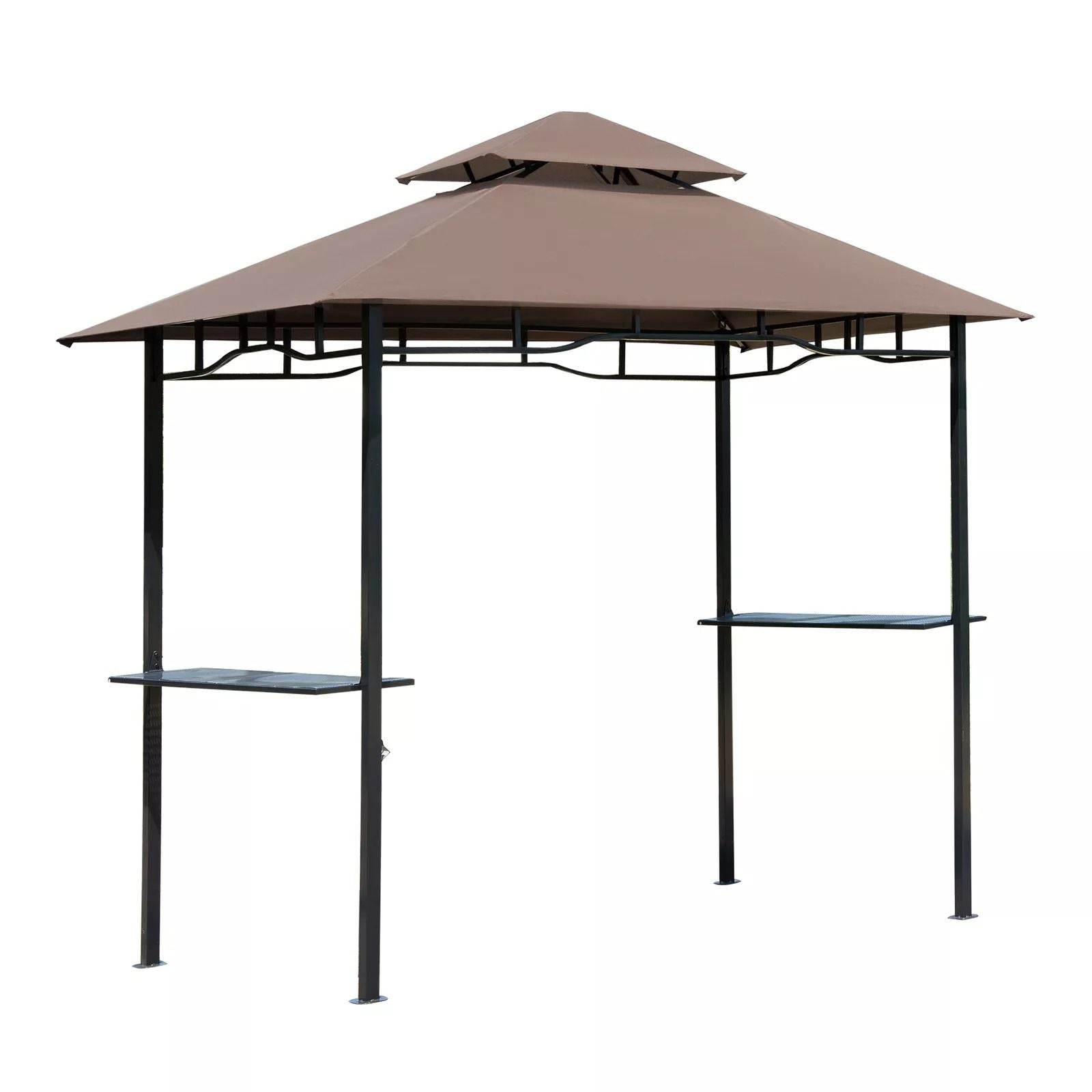 8Foot Backyard BBQ Grill Canopy Cover  TwoLayered Smoke Vent Design For Ultimate Shade  Ventilation 2