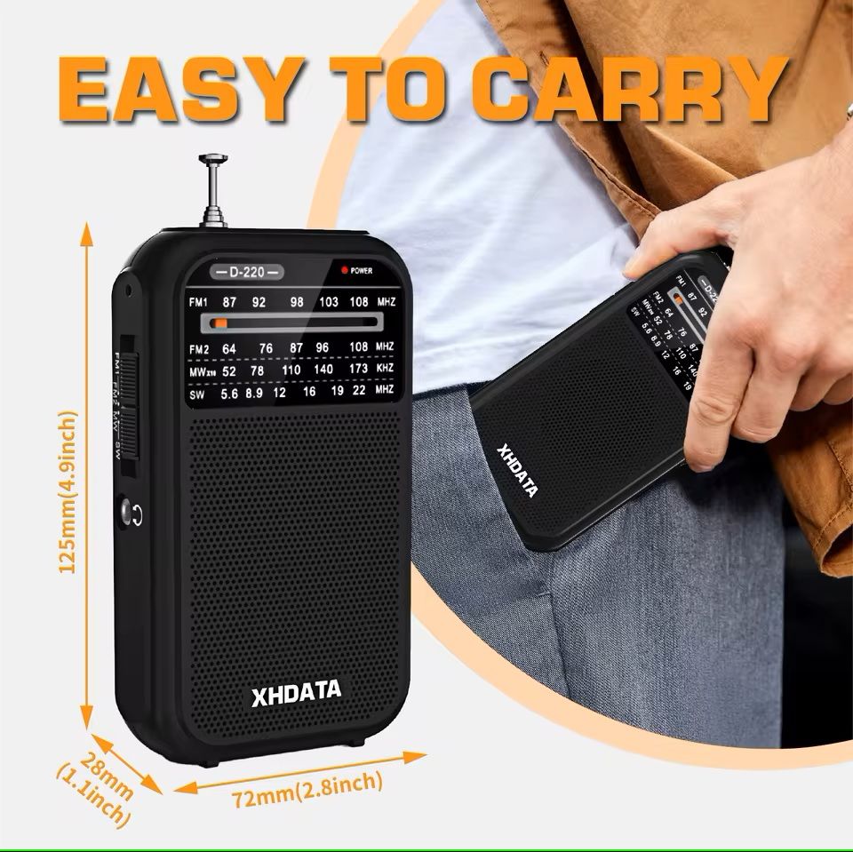 Retro Pocket Radio With FM MW SW Bands And DSP Tuning 4