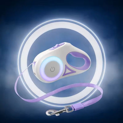 Retractable Dog Leash With LED Flashlight And Night Glow 6