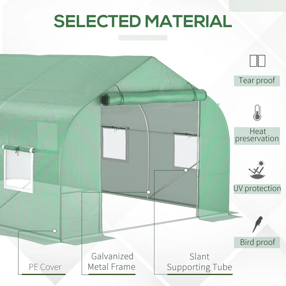 Large Portable Walkin Greenhouse Hot Green House For Plant Gardening Outdoor Garden Tent For AllSea 6
