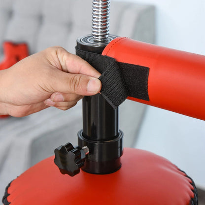Boxing Punch Bag Stand With Rotating Flexible Arm  Adjustable Speed Ball  WaterSand Fillable Base F 6