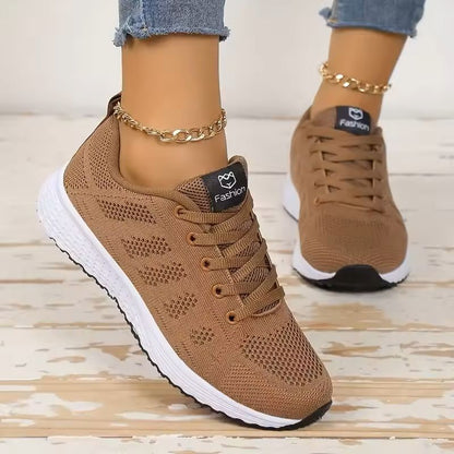 Women's Mesh Platform Sneakers Lightweight Casual Trainers