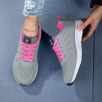 Womens Mesh Platform Sneakers Lightweight Casual Trainers 3