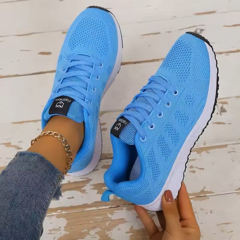 Womens Mesh Platform Sneakers Lightweight Casual Trainers 5