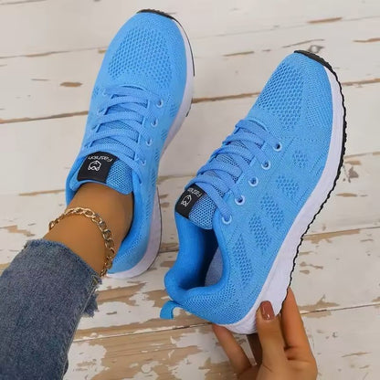 Womens Mesh Platform Sneakers Lightweight Casual Trainers 5