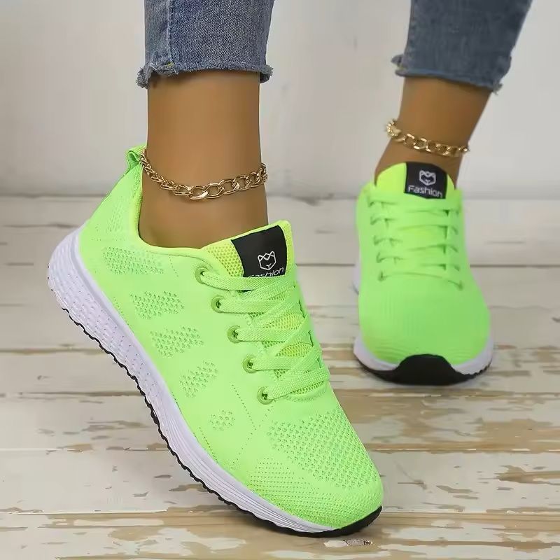 Womens Mesh Platform Sneakers Lightweight Casual Trainers 9