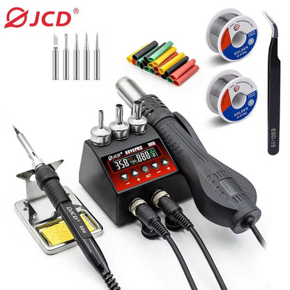 HighPower 2in1 Soldering Station With Hot Air Gun And Adjustable Temperature 9