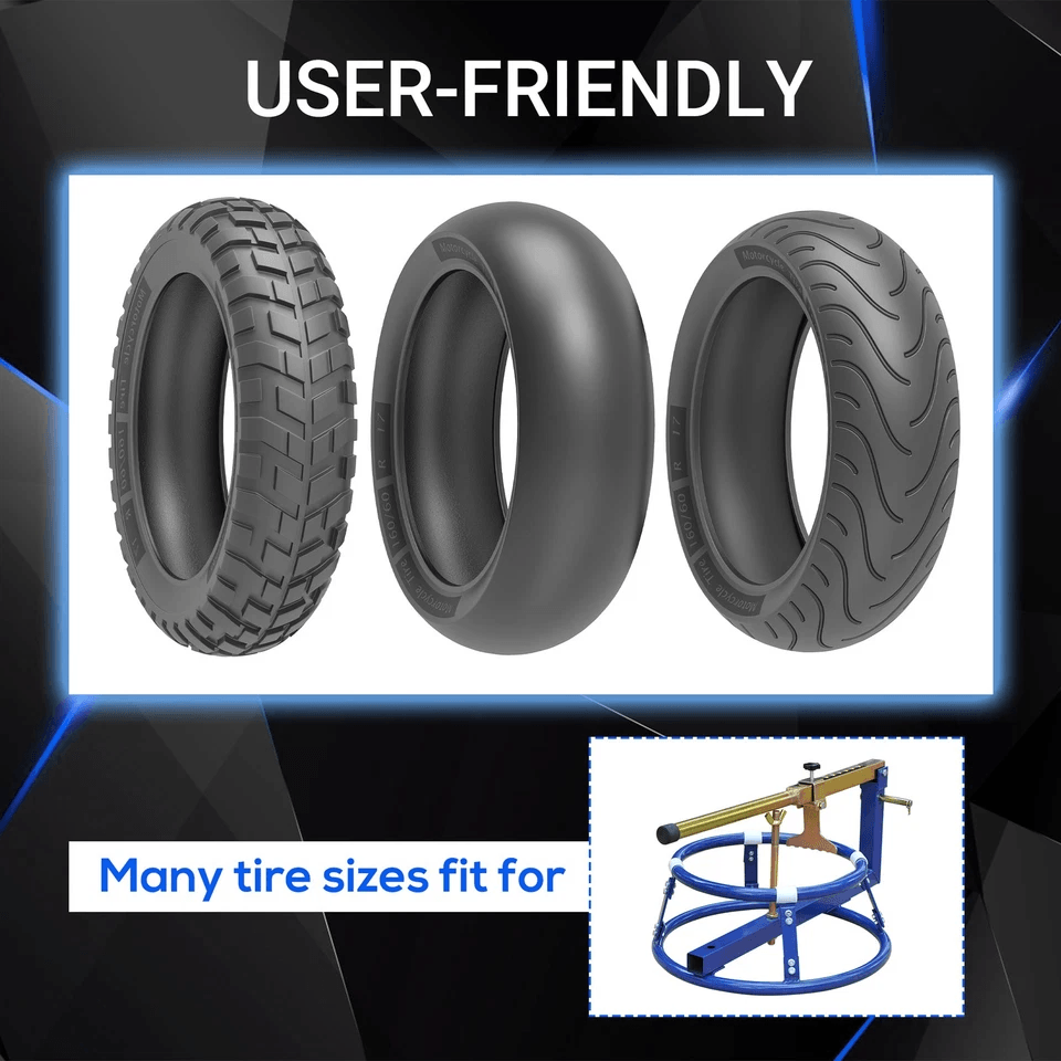 Diameter Portable Motorcycle Tire Changing Stand With Adjustable Height HeavyDuty Motorbike Wheel C 4